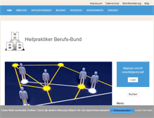 Tablet Screenshot of heilpraktiker-berufs-bund.de